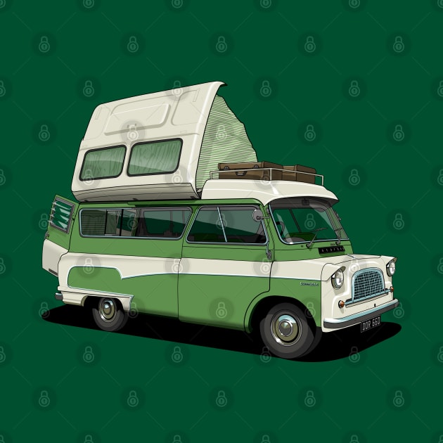 Bedford Camper Van in green by candcretro