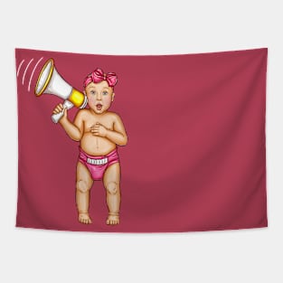 Noisy Baby Funny Pop Art Tapestry