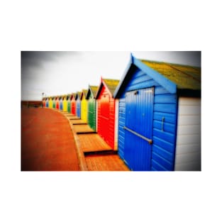 Dawlish Warren Beach Huts Devon England T-Shirt