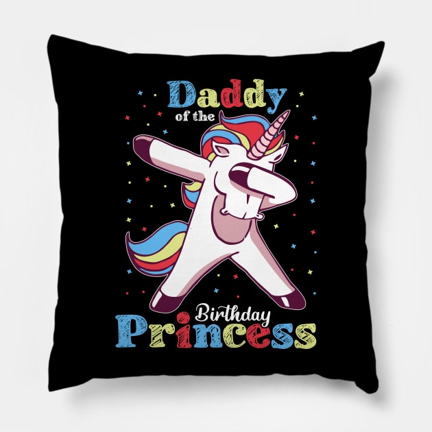 Dad of the Birthday Girl Pillow by luisharun