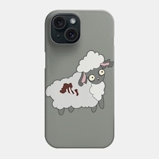 Zombie Sheep Cartoon // Funny Halloween Zombie Phone Case