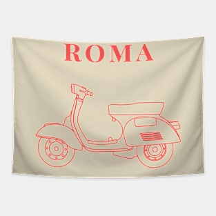 Roma Vespa Italian Design Tapestry