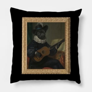 Funny Doggo in Frame Pillow