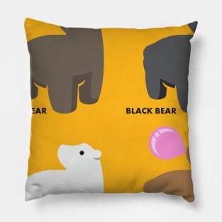 Types of Bears Pillow