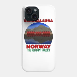 The Red Boat Houses Sunndalsøra Norway Phone Case