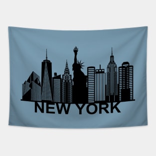 New York silhouette Tapestry