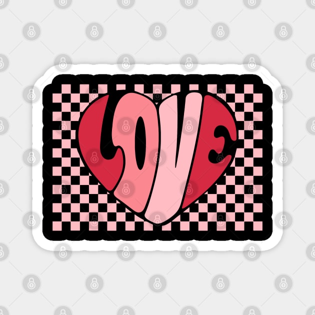 Love Heart Happy Valentines Day Magnet by Pop Cult Store