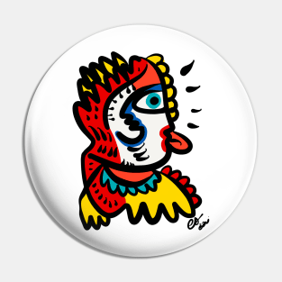 Graffiti Joker Street Art Pin