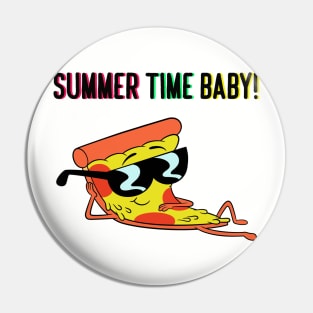 Cool Pizza Summer Pin