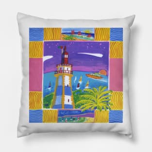 Cascais lighthouse Pillow