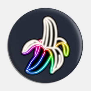 Rainbow Neon Banana Bar Sign Pin