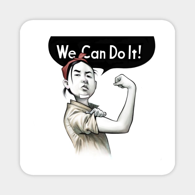 We Can Do It! Magnet by mackyart