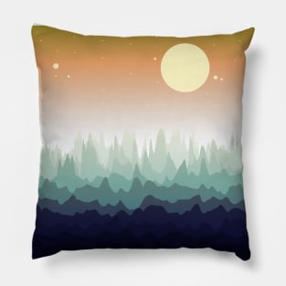 Calm landscape. Pillow