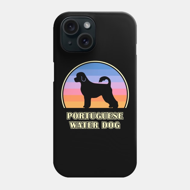 Portuguese Water Dog Vintage Sunset Dog Phone Case by millersye