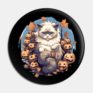 Ragdoll Cat Halloween, Cat Lover Pin