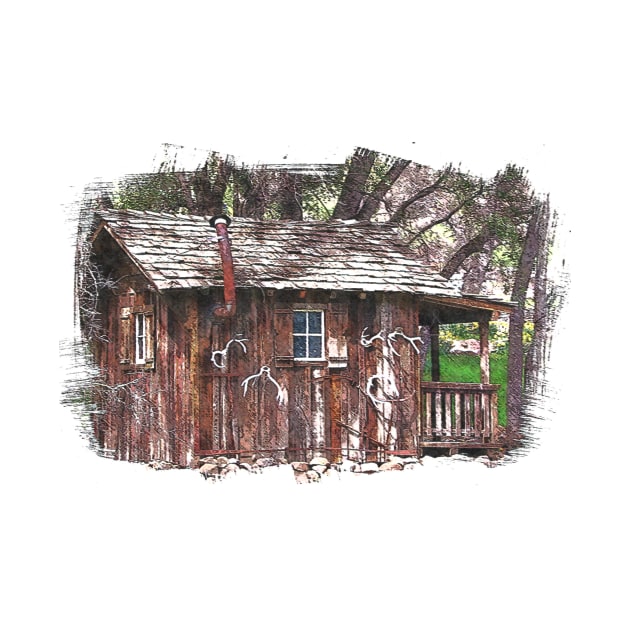 ANTLER CABIN by JOHN COVERT ILLUSTRATIONS