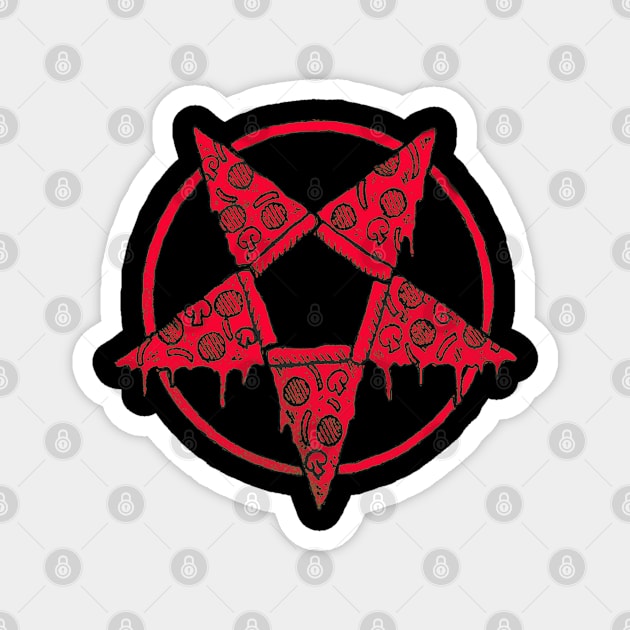 PENTAGRAM PIZZA Magnet by ohyeahh