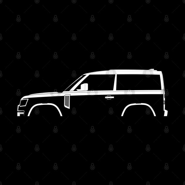 Land Rover Defender 90 (2020) Silhouette by Car-Silhouettes