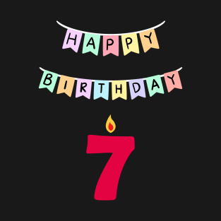 7 seven birthday T-Shirt