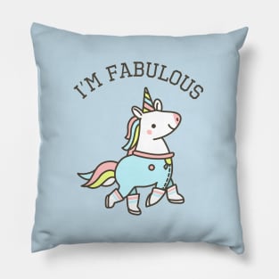 I'm Fabulous | Unicorn Pillow
