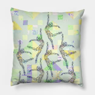 Active Pastel Quilt Pillow