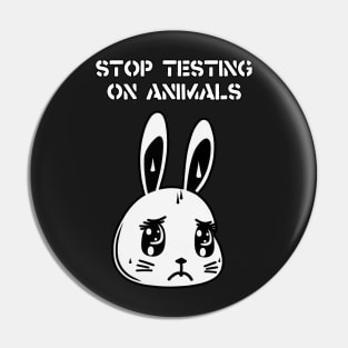 Stop Animal Testing - End Vivisection - Cruelty Free Pin