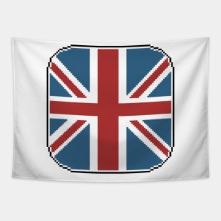 united kingdom flag pixel art Tapestry