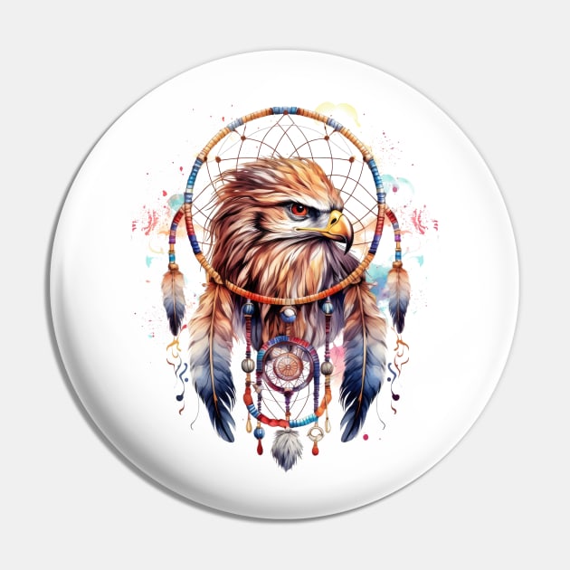 Native American Eagle Pin by Chromatic Fusion Studio