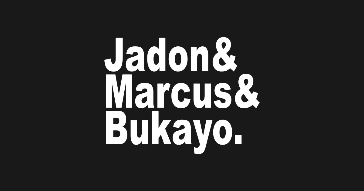 Jadon & Marcus & Bukayo Support Jadon Marcus Bukayo TShirt TeePublic