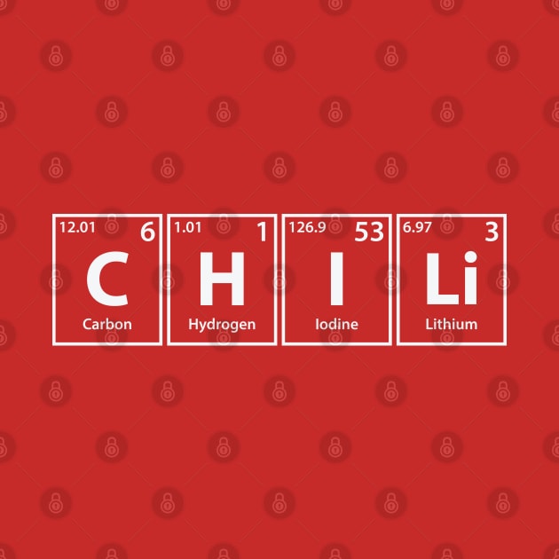 Chili (C-H-I-Li) Periodic Elements Spelling by cerebrands