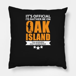 Oak Island metal detecting t-shirt Pillow