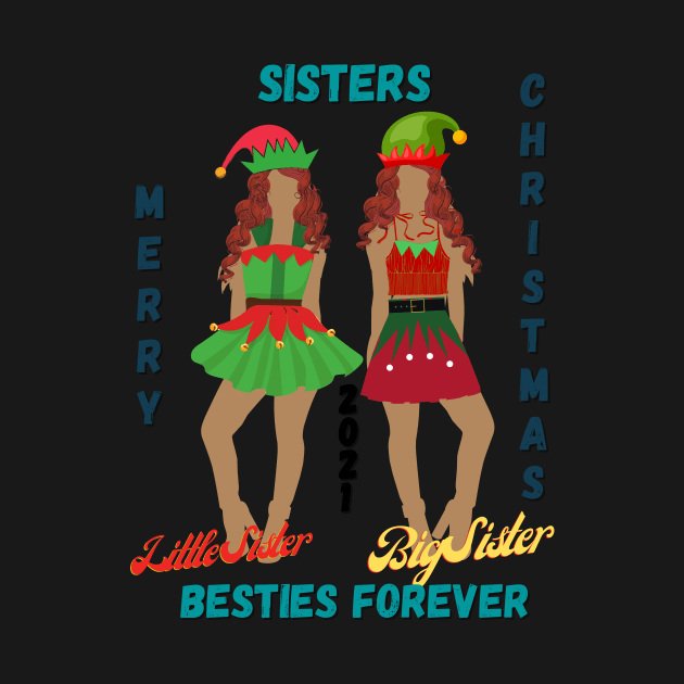 Big sister, little sister, Merry Christmas, Christmas shirt elf, Christmas gifts for women, Christmas gifts by BeatyinChaos