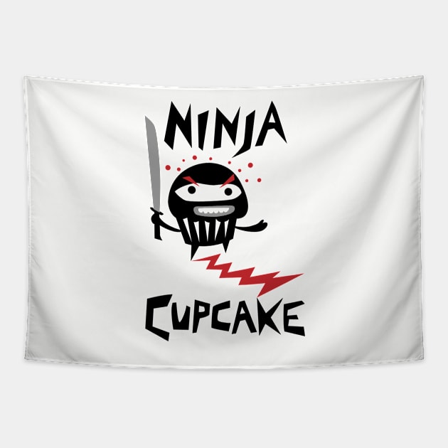 ninja cupcake Tapestry by Andibird