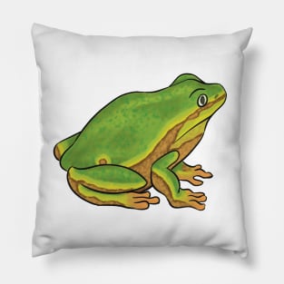 Green Tree Frog Pillow