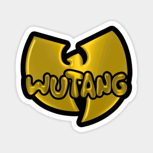 wutang clan 3d logo word lettering art Magnet