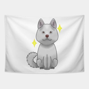 White alaskan malamute Tapestry