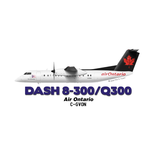 DeHavilland Canada Dash 8-300/Q300 - Air Ontario by TheArtofFlying