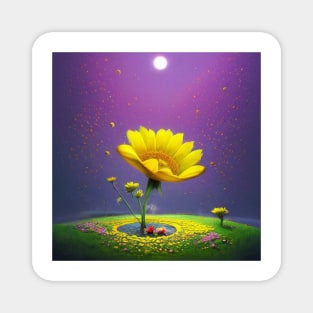 Yellow flowers Magnet