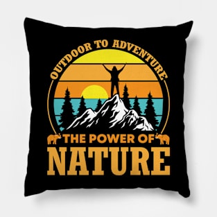 Adventure T - Shirt Design Pillow