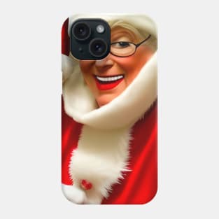 MS Clause Wearing a Santa's Disguise Phone Case