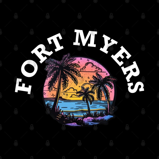 Fort Myers Florida (with White Lettering) by VelvetRoom