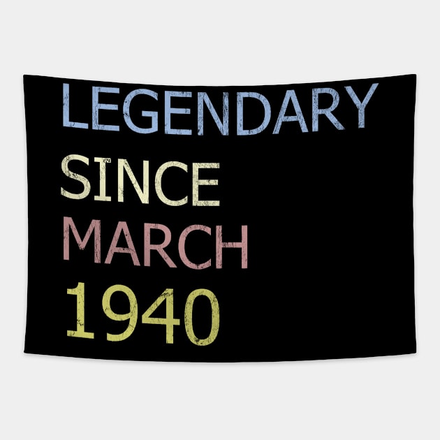 LEGENDARY SINCE MARCH 1940 Tapestry by BK55