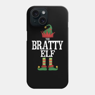 Bratty Elf Matching Family Group Christmas Party Pajamas Phone Case