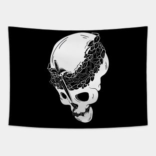 A Skull and a Sword Tapestry