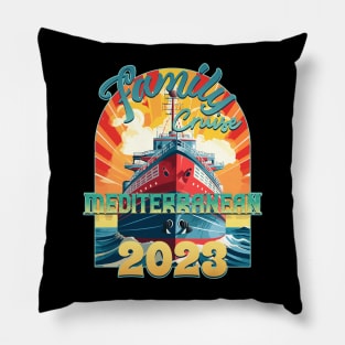 Family Cruise Mediterranean 2023 Pillow