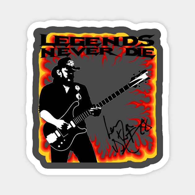 Lemmy Kilmister Magnet by BIG DAWG APPAREL