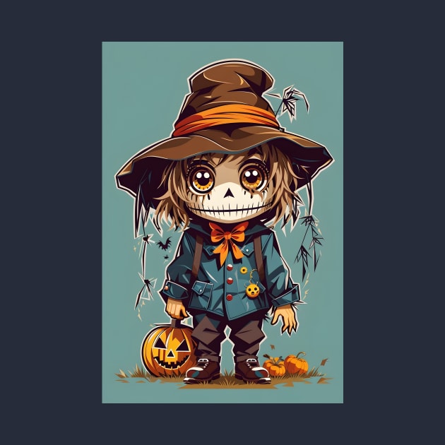 Cute Halloween Scarecrow by ginkelmier@gmail.com