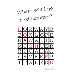 Where will I go next summer? T-Shirt