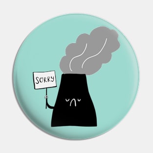 Sad Power Plant Pin