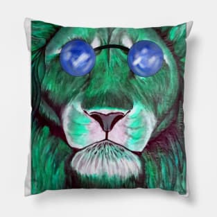 Steampunk lion Pillow